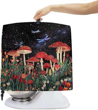 Mushroom Dragonfly Mixer Covers Stand Mixer Dustproof Cover Compatible with Kitchen Aid Mixer Washable Stand Mixer Covers for 6-8 Qt Mixer