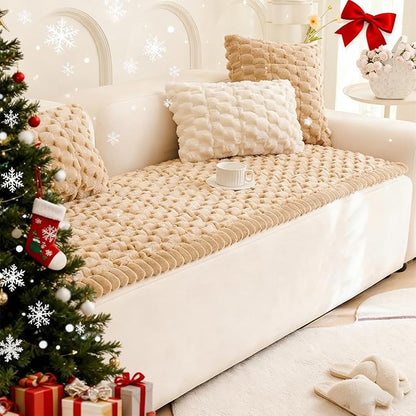 Plush Pet Sofa Covers for Dogs Washable Couch Protector for Cushion, Dog Friendly Furniture Covers Protector