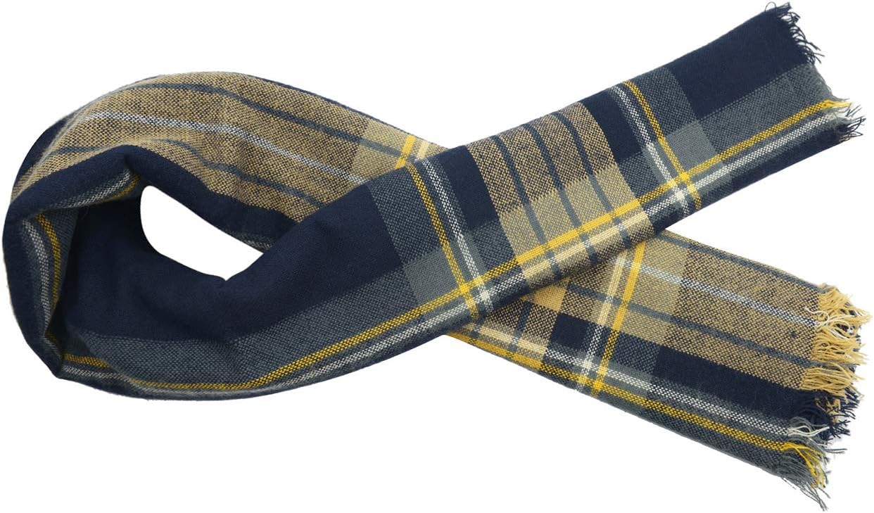 American Trends Women's Cozy Warm Winter Fall Blanket Scarf Stylish Soft Chunky Checked Giant Scarves Shawls