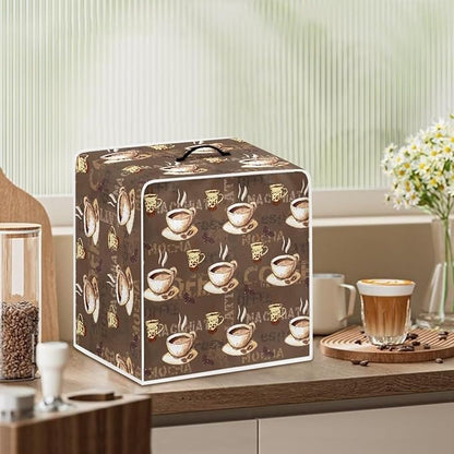 Coffee Maker Cover Dust Cover Washable Dustproof Kitchen Appliance Covers with Top Handle