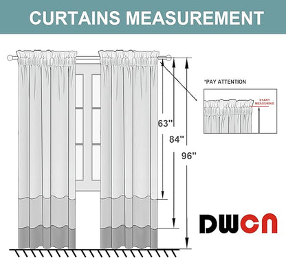 DWCN Blackout Curtains for Bedroom – Rod Pocket Thermal Insulated Noise Reducing Noise Reducing Drapes for Living Room, W 60 x L 63 Inch, 2 Panels, Turquoise
