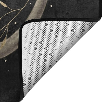 9CH Black Snake Area Rugs 5'x7' Modern Gothic Serpent Rugs Floor Carpet Snake Non-Slip for Soft Witchy Rug Floor Carpet for Bedroom Living Room Dining Room Office