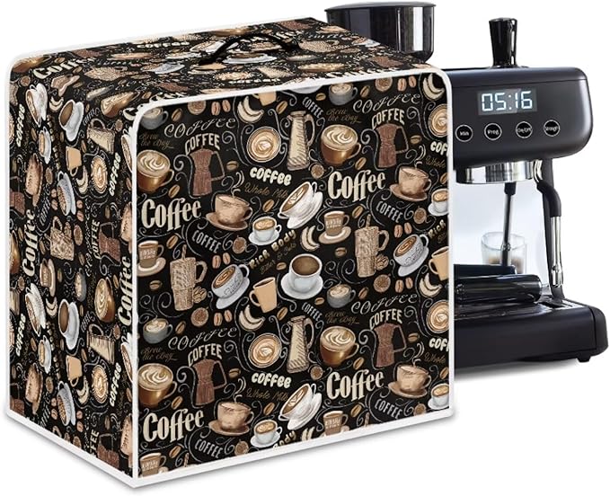 Coffee Maker Cover for Kitchen Counter, Washable Foldable Kitchen Appliance Covers