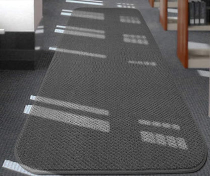 House, Home and More Skid-Resistant Carpet Runner - Gray - 14 Feet X 27 Inches
