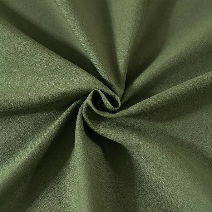 TSUTOMI Green Bed Skirt King Size Ruffled Bed Skirt with Split Corners, King Bed Skirt 18 Inch Drop, King Size Bed Skirt Green for Ruffled Bed Skirt with Split Corners, Bed Skirt King Size