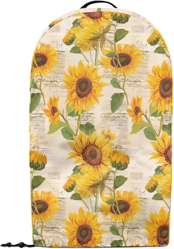 Vintage Sunflower Blender Covers for Kitchen Food Processor Cover with Durable Handle, Dust Covers for Kitchen Appliances Stand Mixer or Coffee Maker Appliance Cover