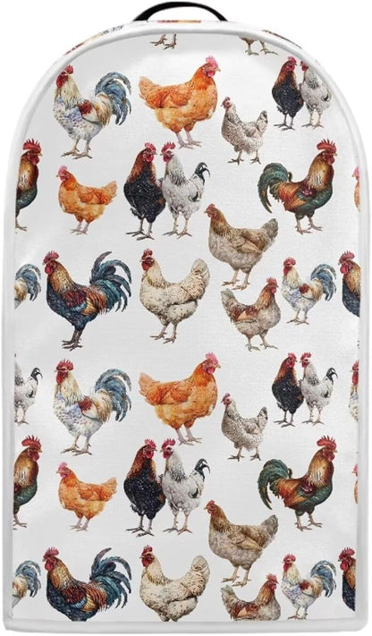 Chicken Pattern Kitchen Blender Dust Cover, Food Processor Stand Mixer Case, Coffee Maker Appliance Cover for Home Kitchen Indoor