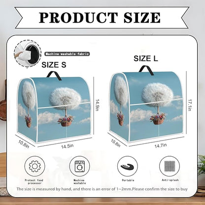 Mixer Dust Cover for 6-8 Qt Stand Mixer, Cloth Cover with 2 Storage Pockets for Stand Mixer Protective Covers Large for 6-8 Quart Mixer