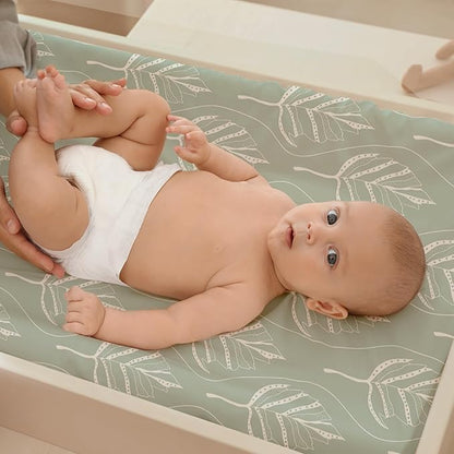 Gllquen Baby Bassinet Sheets Set 2-Pack, Breathable Cozy Bassinet Fitted Sheet Universal Fit Standard Mattress Oval Rectangle Cradle Baby Sheets for Baby Boy Girls Unisex 32"x16"(Elephant)