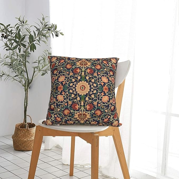 William Morris Vintage Floral 20x20 inches Throw Pillow Covers Cushion Covers for Couch Home Bed Living Room Decorative Pillow Cases