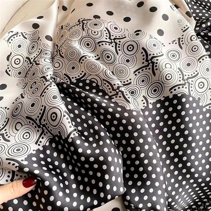 Fashion Scarves Scarf 100% Silk Feeling Scarf Silk Like Scarves Long Lightweight Sunscreen Shawls for Women