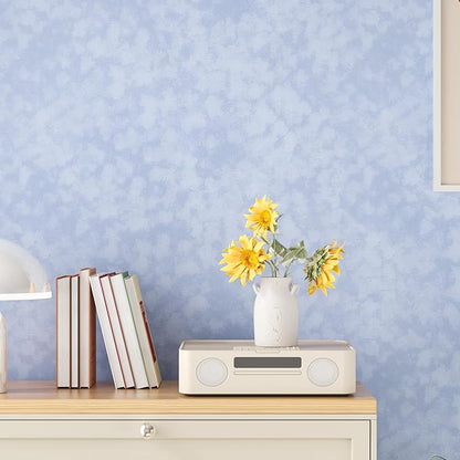 Light Blue Self Adhesive Velvet Flocking Liner for Jewelry Box Dresser 15.7"x118" Soft Felt Drawer Liner Roll Removable Felt Fabric Wallpaper Velvet Contact Paper for Cabinets Shelf Liners