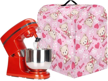 Cartoon Bear Lover Stand Mixer Covers for Women Kitchen Appliance Dust Covers Protective Compatible with 6-8 Quart Kitchen Aid Stand Mixer Cartoon Gnome Mixer Cover
