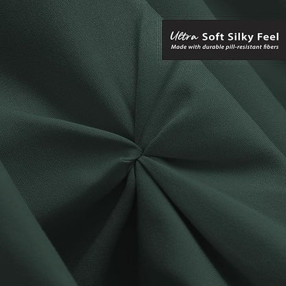 Nestl Forest Green Bed Skirt Cal King Size, Pinch Pleat Cal King Bed Skirt, 14" Drop Cal King Bedskirt, Hotel Quality Bed Skirts, Microfiber Bedskirt for Cal King Bed, Forest Green Cal King Bed Skirt