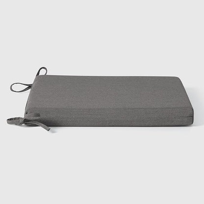 WestinTrends Solace Outdoor Patio Kitchen Dining Chair Square Seat Cushions Set of 4, 19 x 17, Grey