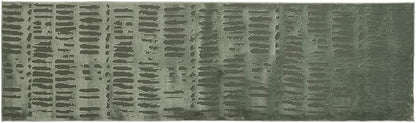 Revival Rugs Shell 2'7"x9' Machine Washable Runner Rug for Hallway Entryway - 100% Recycled Oeko-TEX Certified, Medium Pile, Green