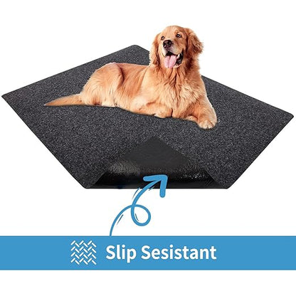 Kennel Pad Dog Crate Mat Liner, Absorbs Urine, Waterproof, Non-Slip, Washable Puppy Pee Pad for Kennel Training - Under Pet Cage to Protect Floors, Thin Cut to Fit Design (42" x 28" - 1 Pack )