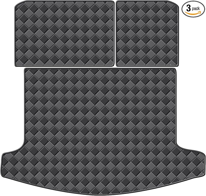 Cargo Mat & Backrest Mats for 2024 2025 Lincoln Nautilus Accessories, All Weather Waterproof Rear Cargo Liner Rear Trunk Liner Back Seat Cover Protector