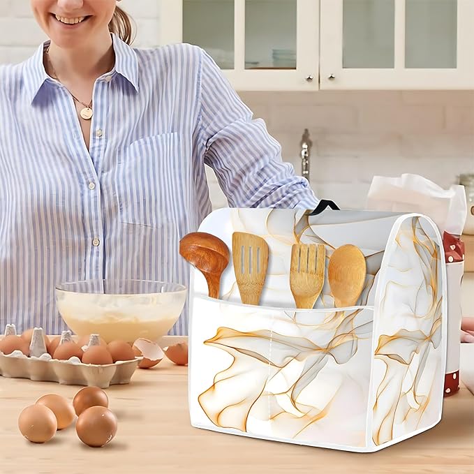 Mixer Dust Cover for 8.5-9.5 Qt Stand Mixer, Cloth Cover with 2 Storage Pockets for Stand Mixer Protective Covers Large for 8.5-9.5 Quart Mixer
