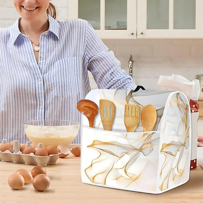 Mixer Dust Cover for 6-8 Qt Stand Mixer, Cloth Cover with 2 Storage Pockets for Stand Mixer Protective Covers Large for 6-8 Quart Mixer