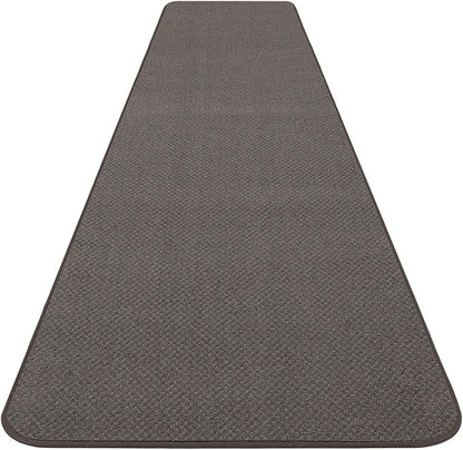 House, Home and More Skid-Resistant Carpet Runner - Gray - 18 Feet X 48 Inches
