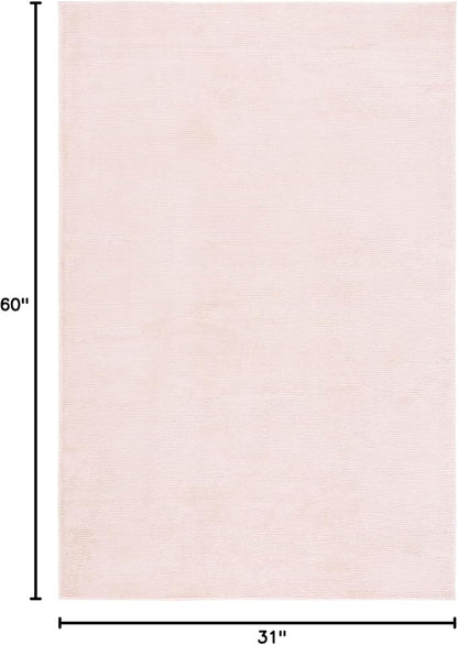 SAFAVIEH Revive Collection Area Rug - 2'7" x 5', Pink, Transitional Design, Stain Resistant, Ideal for High Traffic Areas in Living Room, Bedroom & Dining Room (REV102U-3)