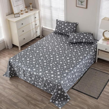 WenBags Lightweight Waterproof Flat Sheet 70*90 Inches Queen Size-Mattress Protector for Bed & Couch, Pet Hair Resistant Cover Ideal for Dogs & Cats, Perfect for Hotels & Hospitals(Multicolor-Stars )