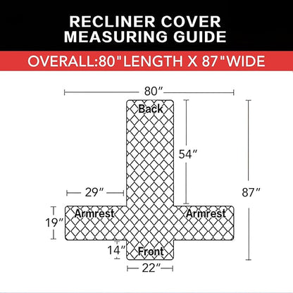 Easy-Going Recliner Chair Slipcover Reversible Sofa Cover Water Resistant Couch Cover Furniture Protector with Elastic Straps for Pets Dog (Recliner 22 inch, Light Gray/Ivory)