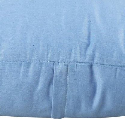 Thmyo 4-Pack 100% Cotton Comfortable Solid Decorative Throw Pillow Case, Square Cushion Cover Pillowcase Sublimation Blank Pillow Covers DIY Throw Pillowcase for Couch(18x18 inch/ 45x45cm,Sky Blue)