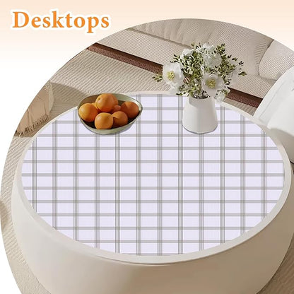 Shelf Liner for Kitchen Cabinets Non Adhesive Drawer Liner Non-Slip Thickened Shelf Liner Paper Strong Easy to Clean for Tool Box Refrigerator with Knife and Tape Measure, White Square,23.6 x 354.3 IN