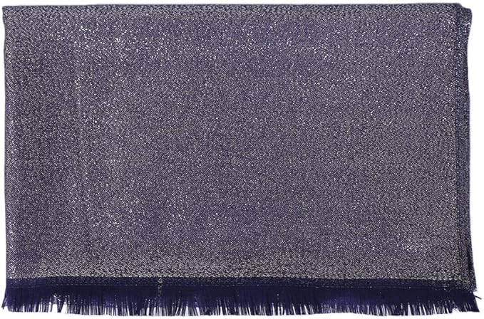 LMVERNA Women's Sparkling Metallic Soft Pashmina Shawls and Wraps Scarf in Solid Colors