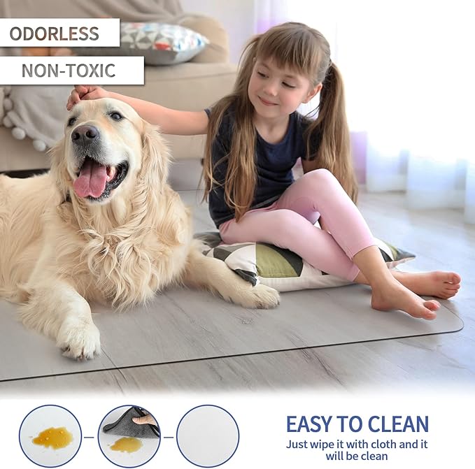Amyracel Office Chair Mat for Hardwood Floor, 36” x 48” Clear Computer Desk Chair Mat for Hard Floors, Easy Glide Office Floor Mat for Hardwood Floor