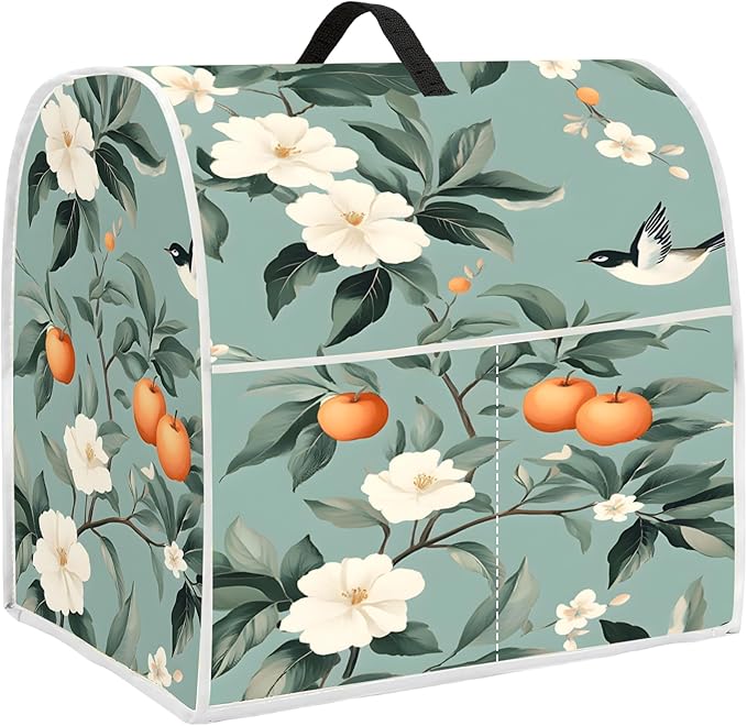 Mixer Dust Cover for 6-8 Qt Stand Mixer, Cloth Cover with 2 Storage Pockets for Stand Mixer Protective Covers Large for 6-8 Quart Mixer