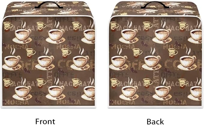 Coffee Maker Cover Dust Cover Washable Dustproof Kitchen Appliance Covers with Top Handle