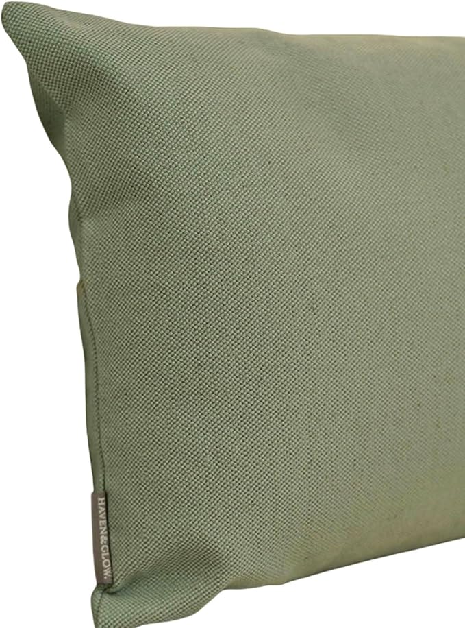 Haven & Glow Decorative Throw Pillow Cover – Square Cushion Case with Zipper | Modern Sofa, Couch & Bed Accent Pillow Covers for Living Room, Bedroom & Home Decor | 18 x 18 Inch – Sky Blue – Pack of 2