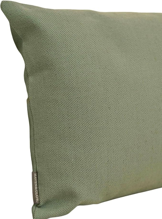 Haven & Glow Decorative Throw Pillow Cover – Square Cushion Case with Zipper | Modern Sofa, Couch & Bed Accent Pillow Covers for Living Room, Bedroom & Home Decor | 18 x 18 Inch – Sky Blue – Pack of 2