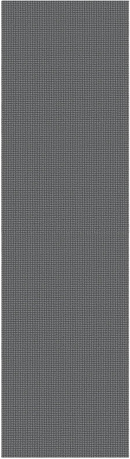 KOZYFLY Extra Long Runners for Hallways 3x14 ft Washable Kitchen Runner Non Slip Rubber Backed Hallway Rug Cotton Entryway Runner Rug Floor Carpet for Indoor Hall, Kitchen, Stair, Grey/Dark Grey