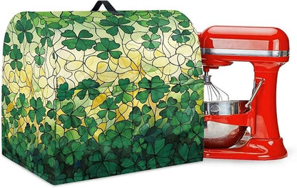 St. Patrick's Day Mixer Covers Shamrock Kitchen Aid Stand Mixer Dust Covers Protector for 4.5-8 Quart Fit Tilt Head & Bowl Lift Models Butterfly Dreamcatcher Mixer Cover