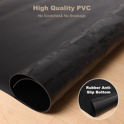 30" x 48" Office Mat for Hardwood Floor with 3D Feather Design,Waterproof&Non-Slip Computer Floors Mat,Utility Office Floor Mats for Rolling Chairs Hardwood,Office Chair Floors Protector for Home&Game