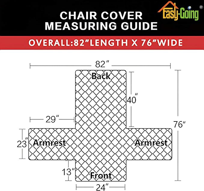 Easy-Going Chair Sofa Slipcover Reversible Sofa Cover Water Resistant Couch Cover Furniture Protector Cover with Elastic Straps for Pets Kids Children Dog Cat (Chair, Brown/Beige)