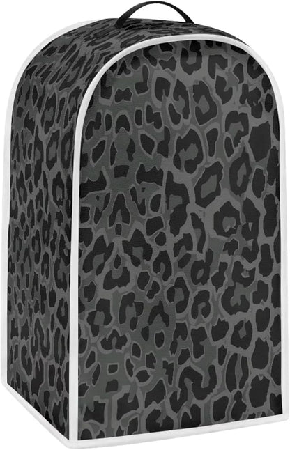 Talayituse Black Leopard Print Blender Dust Cover, Fingerprint Protection Cover for Stand Mixer or Coffee Machine, Home Kitchen Appliance Cover for Stain Dust Resistant Supplies