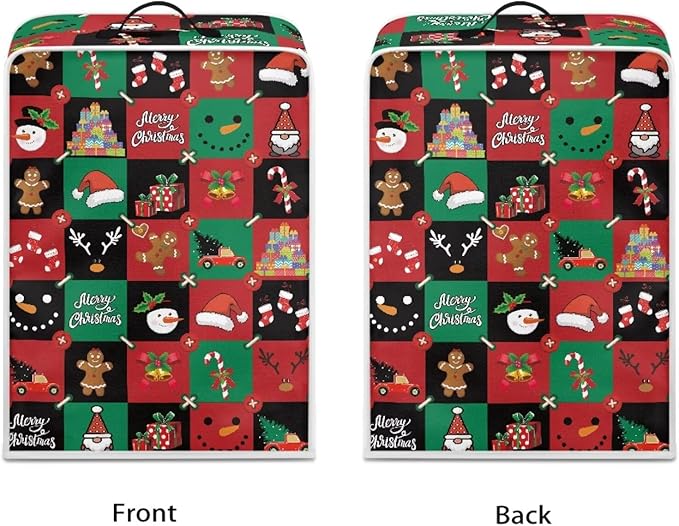 Coffee Maker Cover, Christmas Holiday Coffee Dust Cover Washable Removable Mixer Appliance Protector