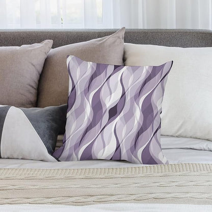 Lavender Throw Pillow Covers Modern Purple and Grey Striped Decorations for Bedroom Living Room Farmhouse Sofa Pillows Bed Couch 22x22 Inch