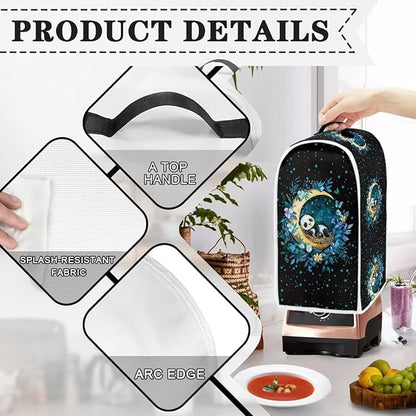 Panda Moon Blender Covers for Kitchen Food Processor Cover with Durable Handle, Dust Covers for Kitchen Appliances Stand Mixer or Coffee Maker Appliance Cover for Household