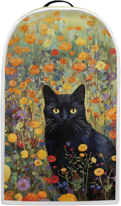 Talayituse Cat Flower Print Blender Cover Kitchen Appliance Covers Stand Mixer or Coffee Juice Machine Blender Dust Cover and Fingerprint Protection