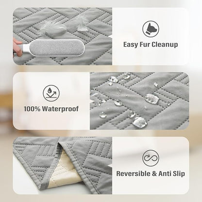 BOCTOPUG Dog Bed Cover for Pets - Blankets Rug Pads for Couch Protection Waterproof Bed Covers Dog Blanket Furniture Protector Reusable Changing Pad