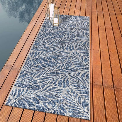 Keen Home Design Terrace Outdoor Runner Rug - 2x8 Washable Indoor/Outdoor Rug for Patio, Kitchen, Balcony, Beach, Garden, Deck and Porch, Size: 2'2"x7'7"