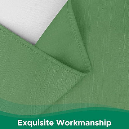 Biscaynebay Wrap Around Bed Skirts for Queen Size Beds 18" Drop, Sage Adjustable Elastic Dust Ruffles Easy Fit Wrinkle Resistant Silky Luxurious Fabric Machine Washable