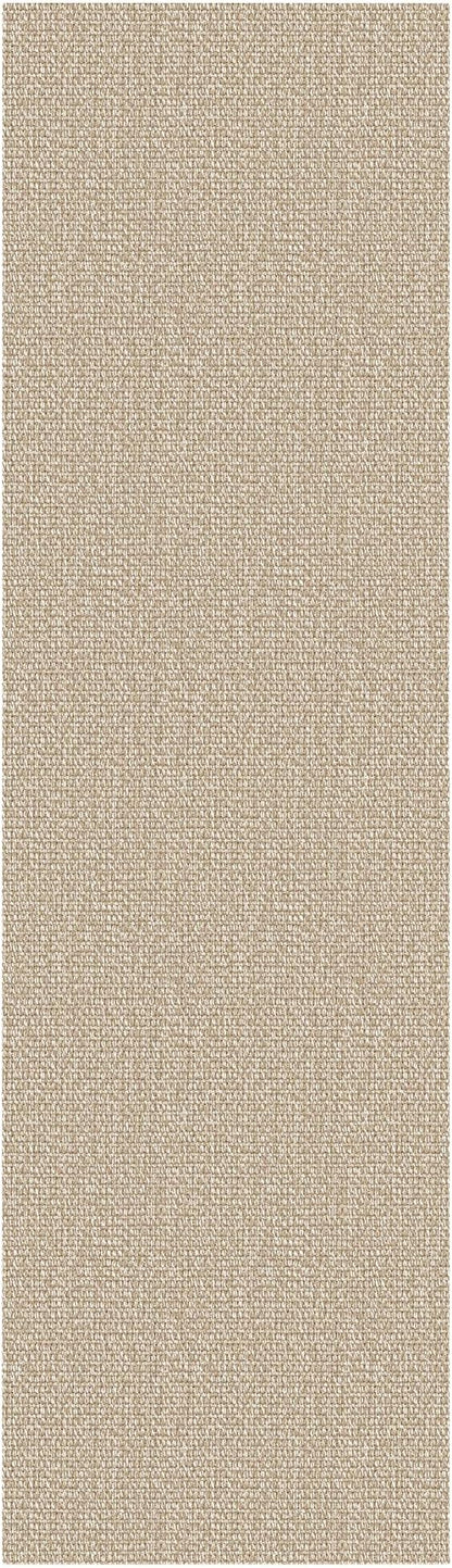 EARTHALL Washable Runner Rug 2x7 Ft Non Slip Runners for Hallways Cotton Rubber Backed Kitchen Runner Braided Indoor Floor Carpet Runners for Entryway, Hallway, Kitchen, Bedroom, Send/Beige