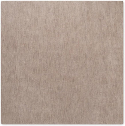 Hand Knotted Loom Wool ECO-Friendly Area Rugs - 8'x8', Square, Beige Color, Solid Plain Design, High Pile Thick Handmade Anti Skid Area Rugs for Living Room, Bed Room (L00111)